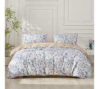 SAPHREAS Boho Duvet Cover 100% Cotton Super King Size, Green Paisley Bedding Set with 8 Corner Ties and 2 Pillow Shams, Reversible Duvet Cover Set with Zipper Closure, No Comforter