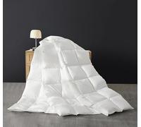 SAPHREAS Down & Feathers Duvet Single Size, All Season Duvet Insert Single, Luxury Lightweight Bedding Quilts with 8 Corner Loops, White 135x200cm