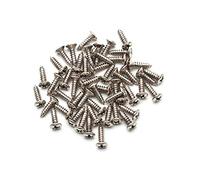 SAPHUE 3MM Electric Guitar Bass Pickguard Screws Pick Guards Scratch Plate Mounting Screws for Fender Strat ST Tele TL Stratocaster Telecaster Gibson LP Les Paul SG Guitar Pack of 100(Chrome)