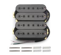 SAPHUE 6 String Electric Guitar Pickups Humbucker Dual in Line Adjustable 4pcs Hex Screw Pickup (Black)