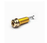 SAPHUE Brass Electric Guitar Bass 1/4Inch Barrel Jack Equalizer Pickup 6.35 Cylinder Input/Output SocketMono Active Long Threaded Jack Socket Guitar Parts & Accessories (Gold, 44.5x16cm)