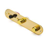SAPHUE Guitar Control Plate Loaded Gold/Nickel with 3 Way Switch 500K Tone and Volume Knob Prewired Screws Output Jack for Fender Tele/Telecaster Gibson Sg Electric Guitar Parts Replacement