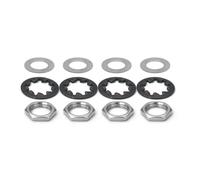 SAPHUE Set of 4 Guitar Nuts, Washers & Lock Washers for US CTS Pots 1/4 2-Conductor Guitar/Bass Output Jack