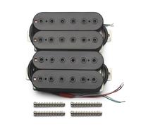 SAPHUE Vintage Alnico 5 Humbucker Pickup Double Coil Electric Guitar Bridge Pickup Black Guitar Parts Warm Sound (Black)
