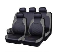 SAPINGNB 9 Pcs Car Seat Cover for Land Rover Freelander 2 2007 2008 2009 2010 2011 2012 2013 2014 2015 5seats, Leather Car Seat Covers Waterproof Resistant Breathable Car Accessories,Grey