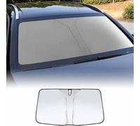 SAPINGNB Windscreen Sun Shade for Ford Mustang/Mustang GT/Mustang Mach 1 3-Doors 2000-2023 2024, Anti-UV Sunscreen Dust Protect Privacy Front Car Windscreen Auto Accessories,B/Silver