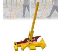 Sapling Puller Tool with Serrated Edge, Unbreakable Post Puller, Stand-Up Leverage Design for Uprooting Weeds and Planting in Yard