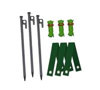 Sapling Stabilizer Set with 3 Metal Stakes, Rope Tethers, Strap Ties, Ground Layout for Yard Landscaping, New Trunk Bracing, Outdoor Setup Tree Set Sapling Staking Supplies Planting