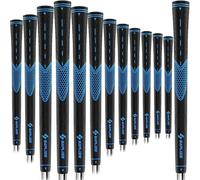 SAPLIZE CC01 Rubber Golf Grips, 13 Grips, 4 Colors Available, Standard/Midsize/Oversize Anti-Slip Rubber Golf Club Grips, Blue, Midsize