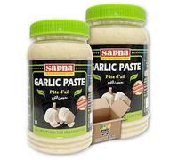 Sapna | Ginger & Garlic Paste, Garlic Paste, Ginger Paste, 2x1Kg | For Curries, Marinades, Stir-Fries Grocery King (Sapna Garlic Paste 2x1Kg)