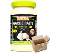 Sapna Paste Jars | Tamarind, Green Chilli, Mint, Red Chilli, Garlic, Ginger, Papaya | 3x330g Grocery King (Sapna Garlic Paste 3x330g)