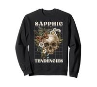 Sapphic Tendencies Femme Lesbian Subtle WLW Homosexual LGBTQ Sweatshirt