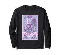 Sapphic Tendencies Femme Lesbian Subtle WLW LGBT Pride Month Long Sleeve T-Shirt