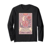 Sapphic Tendencies Femme Lesbian Subtle WLW LGBT Pride Month Long Sleeve T-Shirt