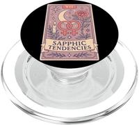 Sapphic Tendencies Femme Lesbian Subtle WLW LGBT Pride Month PopSockets PopGrip for MagSafe