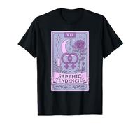 Sapphic Tendencies Femme Lesbian Subtle WLW LGBT Pride Month T-Shirt