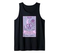 Sapphic Tendencies Femme Lesbian Subtle WLW LGBT Pride Month Tank Top