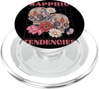 Sapphic Tendencies Femme Lesbian Subtle WLW Sugar Skull LGBT PopSockets PopGrip for MagSafe