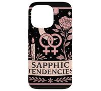 Sapphic Tendencies Femme Lesbian WLW LGBTQ Pride Tarot Retro Case for iPhone 13 Pro