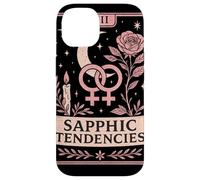 Sapphic Tendencies Femme Lesbian WLW LGBTQ Pride Tarot Retro Case for iPhone 14