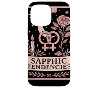 Sapphic Tendencies Femme Lesbian WLW LGBTQ Pride Tarot Retro Case for iPhone 14 Pro Max