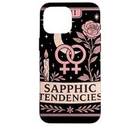 Sapphic Tendencies Femme Lesbian WLW LGBTQ Pride Tarot Retro Case for iPhone 16 Pro Max