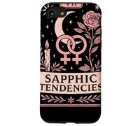 Sapphic Tendencies Femme Lesbian WLW LGBTQ Pride Tarot Retro Case for iPhone SE (2020) / 7/8