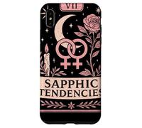 Sapphic Tendencies Femme Lesbian WLW LGBTQ Pride Tarot Retro Case for iPhone XS Max