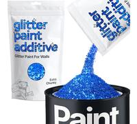 Sapphire Blue Glitter Paint Additive Extra Chunky 100g for Adding Sparkle to Paints & Varnish | Paint Walls Sparkly Add to Emulsion, Acrylic or Lacquer Indoor | Hemway