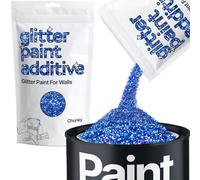 Sapphire Blue Holographic Glitter Paint Additive Chunky 100g for Adding Sparkle to Paints & Varnish | Paint Walls Sparkly Add to Emulsion, Acrylic or Lacquer Indoor | Hemway