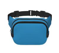 Sapphire Blue Printed multifunctional waist bag, unisex trendy messenger bag, travel sports storage bag