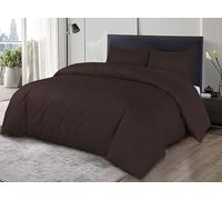 Sapphire Collection 100% Egyptian Cotton 200 Thread Count Duvet Cover With Pillow Case Bedding Set (Chocolate, Double)