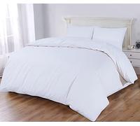 Sapphire Collection 100% Egyptian Cotton 300 Thread Count Duvet Cover With Pillow Case Bedding Set (Single, White)