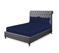 Sapphire collection 200 Thread Count 100% Egyptian Cotton Fitted Sheet (King, Navy)