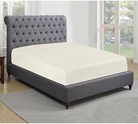 Sapphire collection 200 Thread Count 100% Egyptian Cotton Fitted Sheet (Super King, Cream)