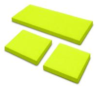 Sapphire Collection 3 Pieces Replacement Cushions Set for Rattan Chairs Sofa Patio Garden Outdoor Furniture - Water Resistant, Lightweight, and Durable - Multiple Colors Available (Lime Green)