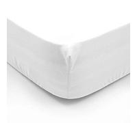 Sapphire Collection 500 Thread Cotton 40CM/16 Inch Extra Deep Fitted Bed Sheet 100% Egyptian Cotton (White, King)