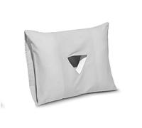 Sapphire Collection Ear Pillow with a Hole for Pain Relief from CNH Side Sleeping Pillow With White Pure Cotton Cover included (Silver (18 x 14) inch)