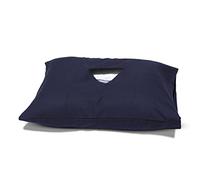 Sapphire Collection Ear Pillow with a Hole for Pain Relief from CNH Side Sleeping Pillow With White Pure Cotton Cover included (Navy (18 x 14) inch)