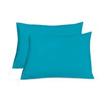 Sapphire Collection Luxury Percale Non Iron Teal Pair Of Pillowcases