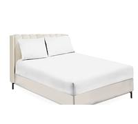 Sapphire Collection Luxury Percale Non Iron White Fitted Sheet Size (Super King)