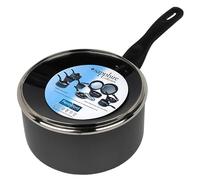 Sapphire collection P046 Sapphire Collection 20cm Non Stick Sauce Pan, Black