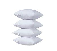 Sapphire Collection Soft Bedding Cushion Inner Inserts Square Pillows Pads PollyCotton Hotel Quality Inner Stuffer 100% Hallowfibre Filling New (4, 20" x 20" (50 x 50 cm))