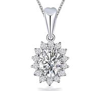 Sapphire Diamond Pendant Wedding Pendants Chain Necklace For Women Jewelry