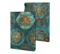 Sapphire & Jade Mandalas Cute Tablet Case Compatible with iPad