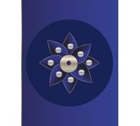 Sapphire Lotus Studio Sketchbook: Luxury Abstract Geometric Sketchbook | Large 8.5 × 11 Blank Pages for Drawing, Illustration, Doodling, and Creative Expression