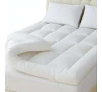 Sapphire Mattress Topper - 10 cm Thick With Elastic Corner Straps, Quilted Bed Topper Soft & Fluffy. Hypoallergenic & Machine Washable! (Super King - (180x200 cm))