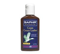 Sapphire Oily Leather Cream Shoe Polish Medium Brown 125 ml