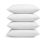 SAPPHIRE Pillows 4 Pack - Luxury Hotel Pillows for Sleeping - Soft & Supportive Side Sleeper Pillow for Neck Comfort - Plush Bed Pillows for Home, Hotel & Guest Rooms (4)
