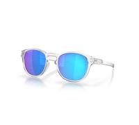 (Sapphire Polarized Lenses, Matte Clear Frame) Oakley Latch Square Polarized Sunglasses Driving Cycling Sports Outdoor Eyewear